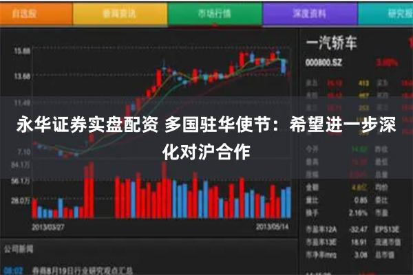 永华证券实盘配资 多国驻华使节：希望进一步深化对沪合作