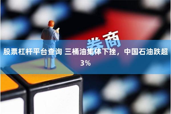 股票杠杆平台查询 三桶油集体下挫，中国石油跌超3%