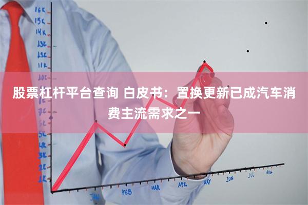 股票杠杆平台查询 白皮书：置换更新已成汽车消费主流需求之一