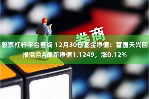 股票杠杆平台查询 12月30日基金净值：富国天兴回报混合A最新净值1.1249，涨0.12%