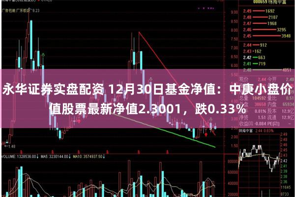 永华证券实盘配资 12月30日基金净值：中庚小盘价值股票最新净值2.3001，跌0.33%
