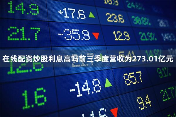 在线配资炒股利息高吗前三季度营收为273.01亿元
